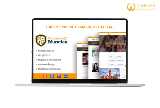 Thiết kế website giáo dục tại I-WEB