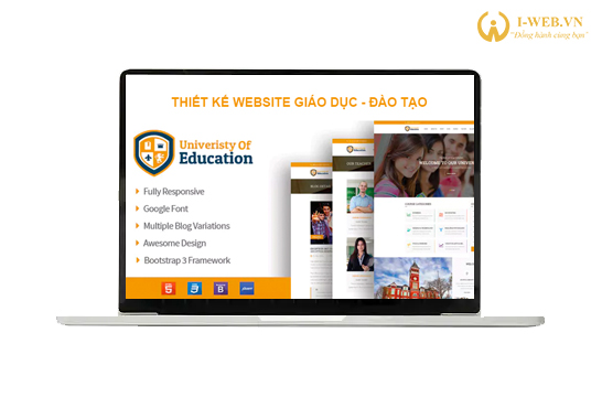 Thiết kế web giáo dục tại I-WEB